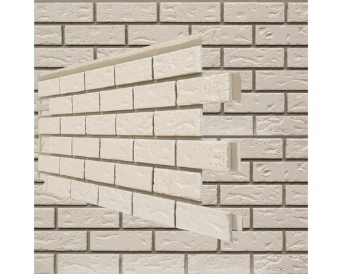 NOVIK Verkleidungspaneel Brick HL Platte 122x47cm - Wandpaneele mit 3-D-Effekt, einfach zu montieren und ideal für Innen- und Außenbereiche. Wetterfest, frostsicher und in eleganter Klinkeroptik.