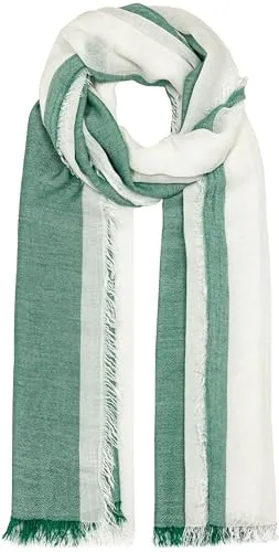 Caspar SC530 Damen Sommer Schal aus weicher Bambusfaser unifarben, Farbe:grün