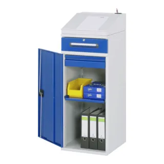 Rau Beistellschrank-Stehpult Modell 03 in blau von RAU