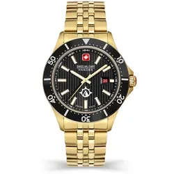 Swiss Military Hanowa SMWGH2100610 Flagship X Herrenuhr 42mm - Elegante Herrenuhr mit Schweizer Präzision, Wasserdicht bis 10 ATM, und Saphirglas für höchsten Tragekomfort und Langlebigkeit.