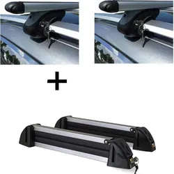 Relingträger VDP L120 mit Skiträger für Volvo V50 Kombi MW