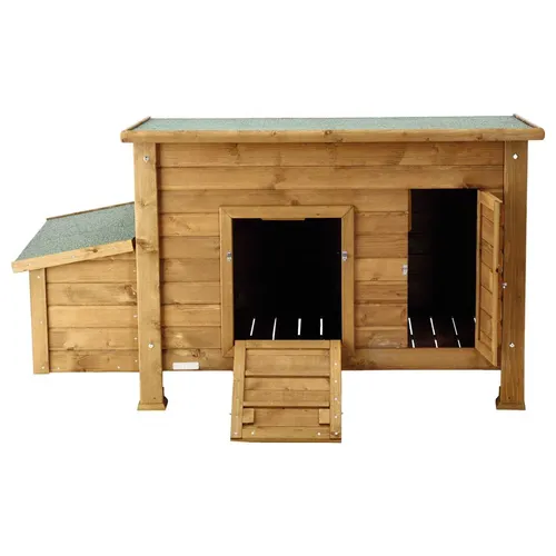 Kerbl Hühnerstall Florentina – Hühnerkäfig für glückliche Hühner - Käfige, Auslauf & Gehege – Robuster Holzstall mit mehreren Boxen für optimale Haltung und Schutz Ihrer Hühner.