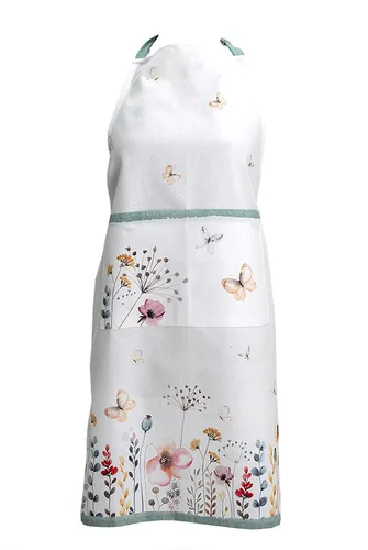CLAYRE & EEF Baumwolle Kochschürze Blütenpracht - Schürzen für Erwachsene, aus 100% Baumwolle, waschmaschinengeeignet und im stilvollen Landhausdesign mit blühendem Muster.