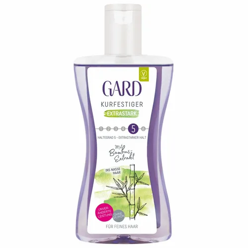 Gard Haar Kurfestiger Extra Stark mit Bambus Extrakt 220ml - Shampoos & Spülungen, extra starker Halt für volles, glänzendes Haar mit pflegendem Bambus-Extrakt.