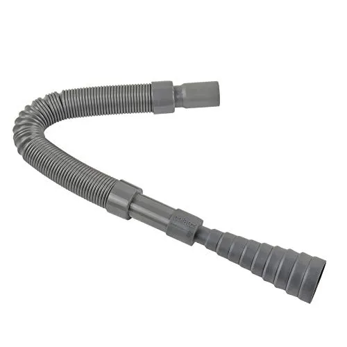 Abwasserschlauch ausziehbar Ø45mm mit Adapterstutzen für Wohnmobile - Praktischer Zieharmonikaschlauch, bis 110cm ausziehbar, für einfaches Ablassen des Grauwassertanks. Universell passend auf viele Ablassrohre, ideal für Wohnmobile.