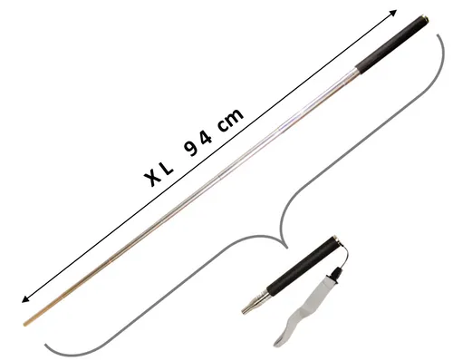 Pusterohr XL94cm Edelstahl Lagerfeuer Grill Teleskoprohr Blasrohr Kamin Survival