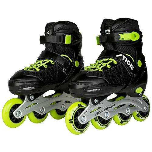 Produktbild STIGA Unisex Jugend STR Tornado Inline Skate, Black, Größe 34-37