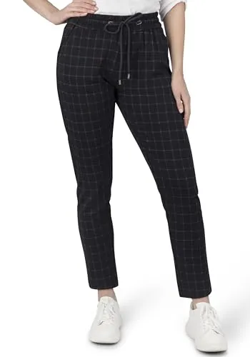 STOOKER Berlin KARO Damen Jogg Pants Tapered Fit Twill/Coloured clean wash konisch lang