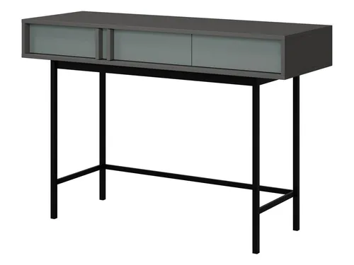 Mirjan24 Konsolentisch Anthrazit-Grün, 2 Schubladen, 123x83x43 cm - Moderner Konsolentisch für das Wohnzimmer mit elegantem Design und praktischen Schubladen. Ideal für die stilvolle Aufbewahrung und als Blickfang in Ihrem Wohnraum.