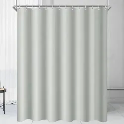 Lerores Duschvorhang 240x200cm Grau - Antischimmel & Wasserdicht - Hochwertiger Duschvorhang in Grau, ideal für Badewanne oder als Raumteiler. Wasserabweisend, maschinenwaschbar und mit beschwertem Saum für sicheren Halt. Inklusive 16 Duschvorhangringen für einfache Installation.