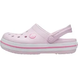 Crocs Crocband Clog K Ballerina Pink Größe EU 33-34 - Clogs für Kinder, ideal für Kindergarten und Freizeit, mit verstellbarem Fersenriemen für sicheren Halt und dem legendären Crocs Komfort.