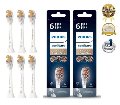 Philips Sonicare A3 Premium All In One HX9096/10 Zahnbürstenköpfe 6er Pack
