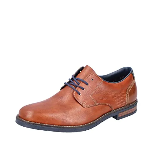 Rieker Herren Halbschuhe 13516 - Bequeme Schnürschuhe - Herren-Schnürhalbschuhe aus hochwertigem Leder, mit flacher Absatzform und optimaler Passform für den ganzen Tag.