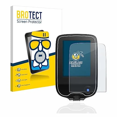 BROTECT Entspiegelungs Schutzglas für Freestyle Libre / 2/3 Schutzfolie Panzer Folie Glas Matt [Extrem Kratzfest 9H, Anti-Reflex, Anti-Fingerprint]