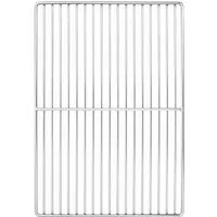 vidaXL Edelstahl Grillgitter 47 x 32,5 cm - Grillroste aus hitzebeständigem Edelstahl, polierte Oberfläche für gleichmäßiges Garen und einfache Reinigung – ideal für BBQ-Fans.
