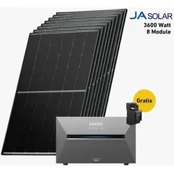 Balkonstrom Balkonkraftwerk 3600W mit Speicher, Anker 3 Pro - Balkonkraftwerk mit 3600 W Leistung und Anker SOLIX Solarbank 3 E2700 Pro. Bifaziale Solarmodule für zusätzliche Erträge und smartes Energiemanagement per App. Ideal für umweltbewusste Haushalte.