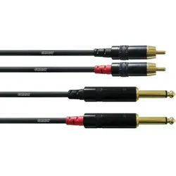 Cordial Kabel Klinke auf Cinch, 1,5m, Paar