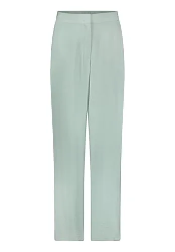Betty Barclay Klassische Hose 1/1 LAEnge Chinois Green 38 - Elegante, hoch taillierte Hose im Relaxed Fit mit französischen Taschen. Ideal für jeden Anlass und bequem im Tragen. Schrittlänge von 80 cm sorgt für perfekten Sitz.