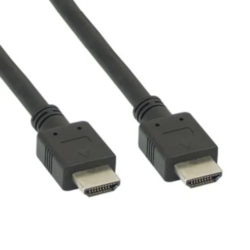 InLine 17602E HDMI Kabel - HDMI-High Speed, 2m lang, schwarz, ideal für hochauflösende Video- und Audioübertragungen