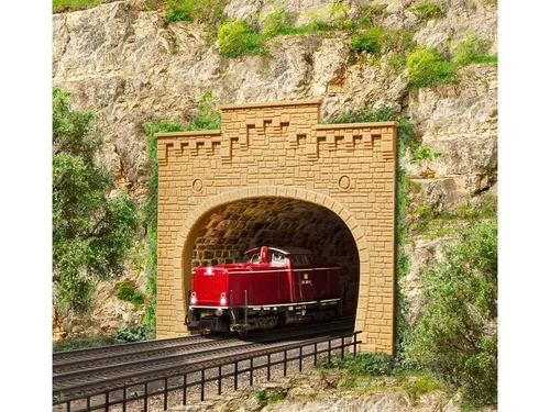 Vollmer 47813 N Tunnelportal, zweigleisig, 2 Stück, Durchfahrtshöhe 4,7 cm