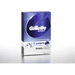 Gillette Cool Wave After Shave Splash 100ml - Rasur- & Bartpflege: Belebende After-Shave-Lotion mit frischem, maskulinem Duft und feuchtigkeitsspendender Formel für ein angenehmes Hautgefühl nach der Rasur.