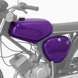 Benzintank für Simson S51/S50/S70 mit Seitendeckel Candy La - Hochwertiger Benzintank für Simson S51/S50/S70, ideal als Ersatzteil. Mit lackierten Seitendeckeln für eine ansprechende Optik und einfache Montage.