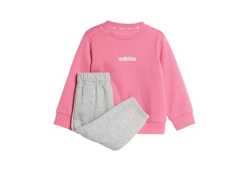 ADIDAS SPORTSWEAR I LIN FL JOG Trainingsanzug für Kinder - Sportlicher Trainingsanzug für Kinder, aus 70% Baumwolle, 30% Polyester, mit warmem Innenfutter und umweltfreundlichem Recyclingmaterial.