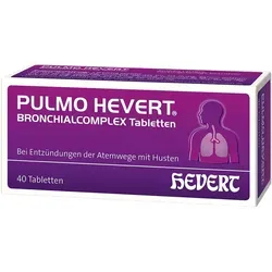 Pulmo Hevert Bronchialcomplex Tabletten - Hochwertige Tabletten zur Unterstützung der Atemwege, apothekenpflichtig und in Ihrer Versandapotheke erhältlich.