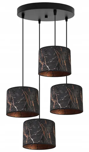 Hängelampe Kupfer mit Mustern