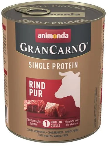 GranCarno Hunde Nassfutter Single Protein Rind pur von Animonda GranCarno
