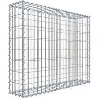 Gabiona Gabionenkorb 80x100x20 cm – Hochwertiger Drahtkorb - Einfassungen, Stufen & Mauersysteme – Robuster Gabionenkorb mit 4 mm starkem Draht, ideal für kreative Gartengestaltung und hohen Korrosionsschutz durch Verzinkung.