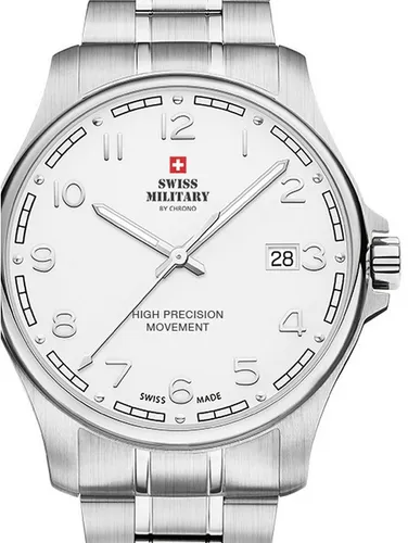 Swiss Military SM30200.17 Herrenuhr 39mm - Armbanduhren mit 5 ATM Wasserdichtigkeit und elegantem Edelstahl-Design, perfekt für den täglichen Gebrauch und besondere Anlässe.