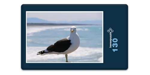 hansepuzzle 18435 - Möwe Puzzle, 130 Teile, Reisen, 28,7 x 20,0cm mit hochwertiger Aufbewahrung, Kartonbox und wiederverschließbarem Beutel