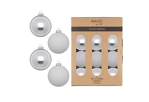 Weihnachtsbaumschmuck Grau von MAGIC by Inge
