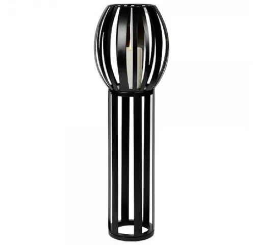 Lambert Lombardi Windlicht / Laterne schwarz, H 85 D 27cm von Lambert