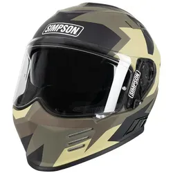 Simpson Motorradhelm Venom Comance 06 - Belüftet und Kratzfest - Motorradhelm mit herausnehmbarem, belüftetem Visier für optimalen Komfort und Sicherheit. Ideal für anspruchsvolle Fahrer, die Wert auf Stil und Funktion legen.