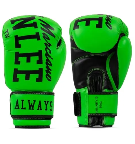 BENLEE Boxhandschuhe CHUNKY B aus Kunstleder - Boxhandschuhe in leuchtenden Neonfarben, ideal für auffälliges Training. Aus hochwertigem Kunstleder mit maschinell eingespritztem Schaumstoff für optimalen Stoßschutz.