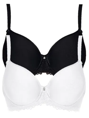 VIANIA! 2er Pack Spacer Bügel BH Leni 204461 Gr. 90 C in Champagner-schwarz