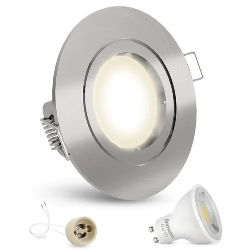 LED Einbaustrahler neutralweiß GU10 3W Deckeneinbaurahmen Deckenlicht Spot Lampe