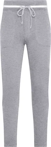 Men's Jog-Pants Sweat-Hose im modischen Design grey-heather/white, Gr. XL