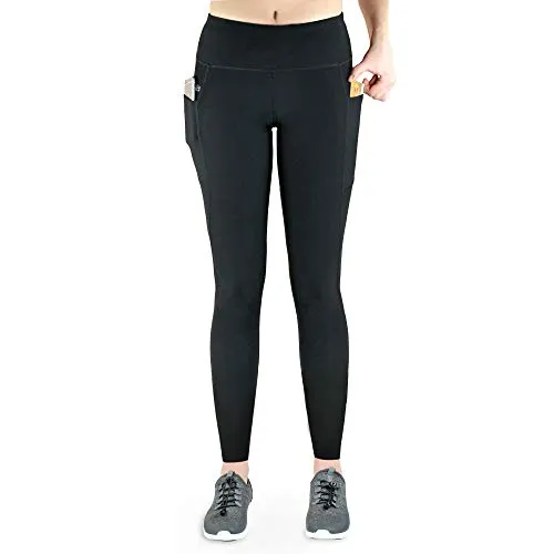 Formbelt Variosports Damen-Laufleggings mit Handytaschen - Schwarz XS - Hochwertige Damen-Laufhose mit praktischen Handytaschen. Der hohe Bund sorgt für eine schlanke Silhouette und perfekten Halt beim Sport. Ideal für Joggen, Yoga und Freizeit.