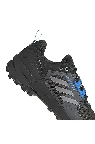 adidas Herren Terrex Swift R3 GTX Sneaker - Cblack Grethr Blurus, 43 1/3 EU - Laufschuhe mit wasserdichter Gore-Tex-Oberfläche und atmungsaktiver Struktur für optimalen Komfort und Leistung beim Outdoor-Sport.