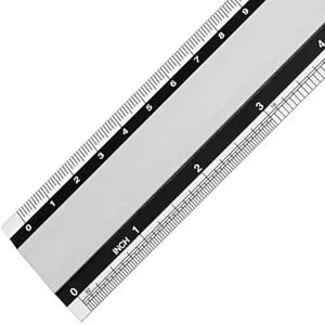 Westcott Lineal E-10191 00, 30 cm, Aluminium, silber von Westcott