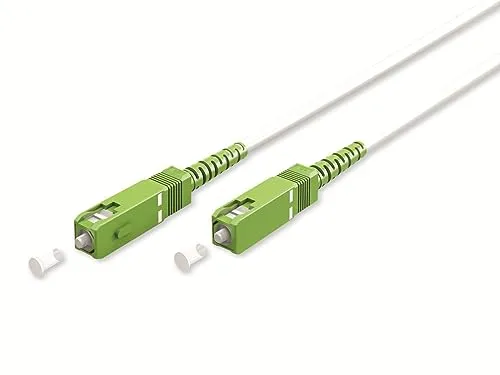 goobay 59593 Glasfaserkabel (FTTH) / Singlemode (OS2) Simplex/SC APC (8°) Stecker auf SC-APC (8°) Stecker/Lichtwellenkabel / 0,5 Meter