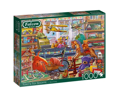 Falcon 11317 Steve Crisp Tonys Toy Shoppe - 1000 Teile Puzzle, herausforderndes Design für Puzzle-Liebhaber und Sammler