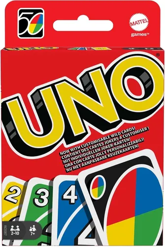 Mattel Uno Spielkarten (51967) - Gesellschaftsspiel für 2-10 Spieler, fördert strategisches Denken und sorgt für spannende Unterhaltung mit Freunden und Familie.