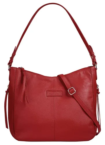 bruno banani Shopper Echt Leder Damen | Stilvolle Tragetasche mit verstellbarem Schultergurt - Damen-Shopper aus 100% Rindleder, geräumig mit intelligentem Fächersystem und praktischem Smartphonefach für optimalen Komfort beim Einkaufen.