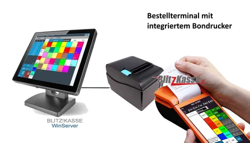 GASTRO Kasse 15 Zoll Touchscreen mit Bondrucker von M&S SystemSolutions