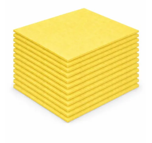 BAYLI Schwammtuch 15er Set – extrem saugstark - 15er Set Schwammtücher (25 x 31 cm) aus Zellulose-Baumwollmischung. Ideal für Küche und Bad, extrem saugstark und langlebig. Waschbar bis 60°C für nachhaltige Reinigung ohne Fusseln.