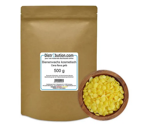 DistrEbution Bienenwachstücher Bienenwachs kosmetisch 100g-5kg, Salben und Cremes herstellen, Do it yourself Naturkosmetik